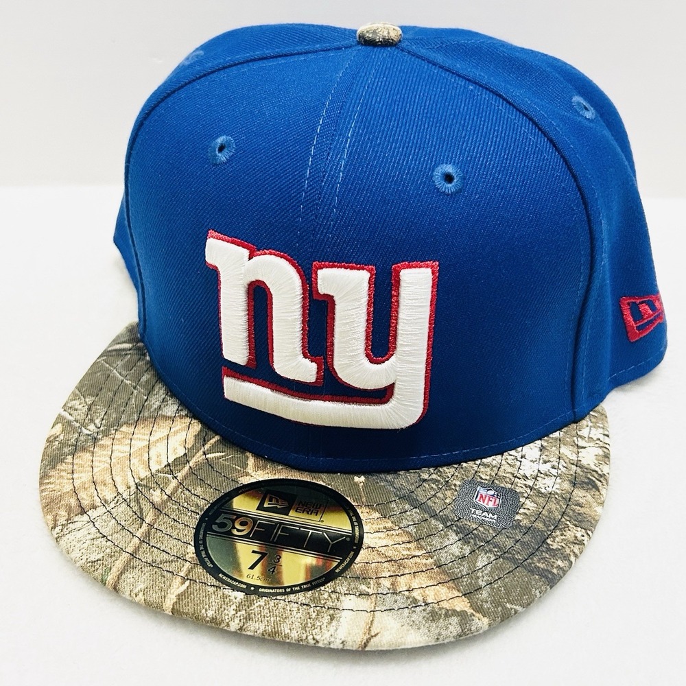 New‎ Era New York Giants 2-Tone Camo 59FIFTY Fitted Hat Cap 7 3/4 Blue NFL